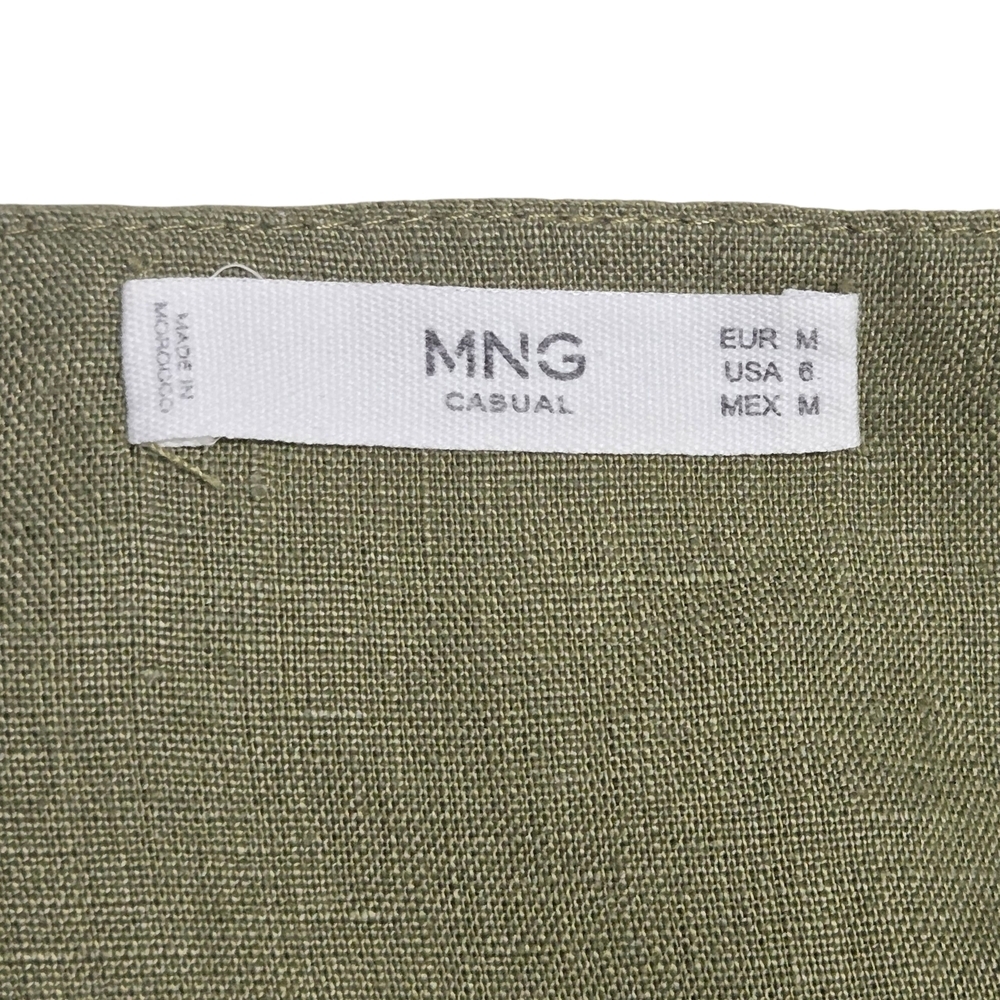 Mango Linen Button Down Midi Dress Size US 6 - Picture 8 of 8